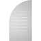 Ekena Millwork Quarter Round Top Right Surface Mount PVC Gable Vent w/ 3-1/2"W x 1"P Standard Frame, 20"W x 36"H GVPQR20X3601SF - alternate 4